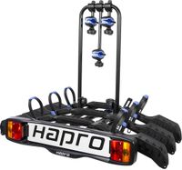 HAPRO Atlas Active III Fietsendrager - 3 Fietsen - Trekhaak - Zwart/Blauw