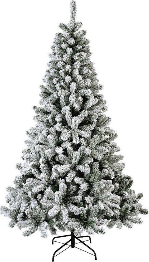 Everlands - Monarch kunstkerstboom - 180cm - Wit - Met sneeuw