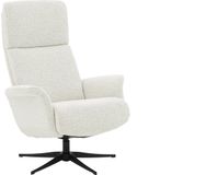Goossens Fauteuil Zenica - Met Armleuning - Stof - Beige