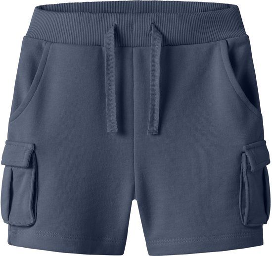 NAME IT Jongens NMMOLI SWEAT SHORTS UNB NOOS Bermuda shorts - Maat 86 - Katoen/Polyester - Vintage Indigo