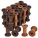 30 bobines en bois, cuir, 3 styles, convient pour fil, couture et artisanat