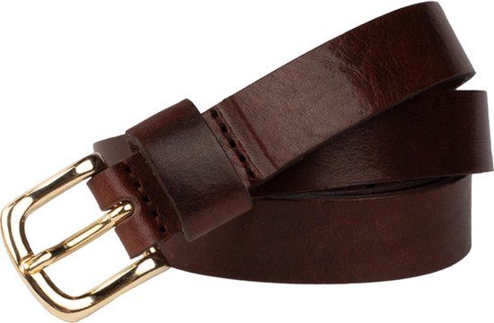 Legend Dames - Leren riem - Bruin - 85cm