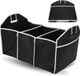 Merkloos / Sans marque Kivora B.V. Opvouwbare auto kofferbak organizer – 3 XXL vakken – Draagbare opberger voor huis en auto – Versterkte handgrepen – Zwart polyester