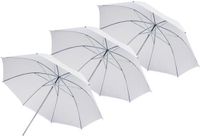 BRESSER Flitsparaplu - SM-02 - Wit - Diffuus - 84 cm - 3 stuks