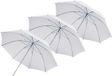 BRESSER Flitsparaplu - SM-02 - Wit - Diffuus - 84 cm - 3 stuks