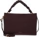 Coccinelle Leren handtas schoudertas Boheme Grana Double Hand Bag Berry / Wint. Rose donkerpaars