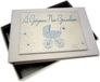 whitecotoncards White Cotton Cards klein fotoalbum blauw kinderwagen-motief