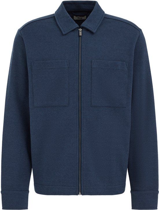 WE Fashion Heren regular fit overshirt van twill