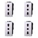 IXTRIMA Bypass-stopcontact 2P+T 10/16A 250V, compatibel met Bticino Living Light, set van 4 stuks, wit