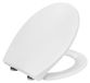 StarTech Toiletzitting - Open voorkant - Automatische zittingverlaging - Snelle bevestiging - Antibacteriële kunststof - Wit - 44,6 x 37 cm