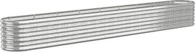 vidaXL Plantenbak - 332x40x36 cm - Gegalvaniseerd Staal - Zilverkleurig