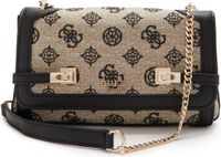 GUESS Loralee Convertible XBody Flap Black Logo Beige