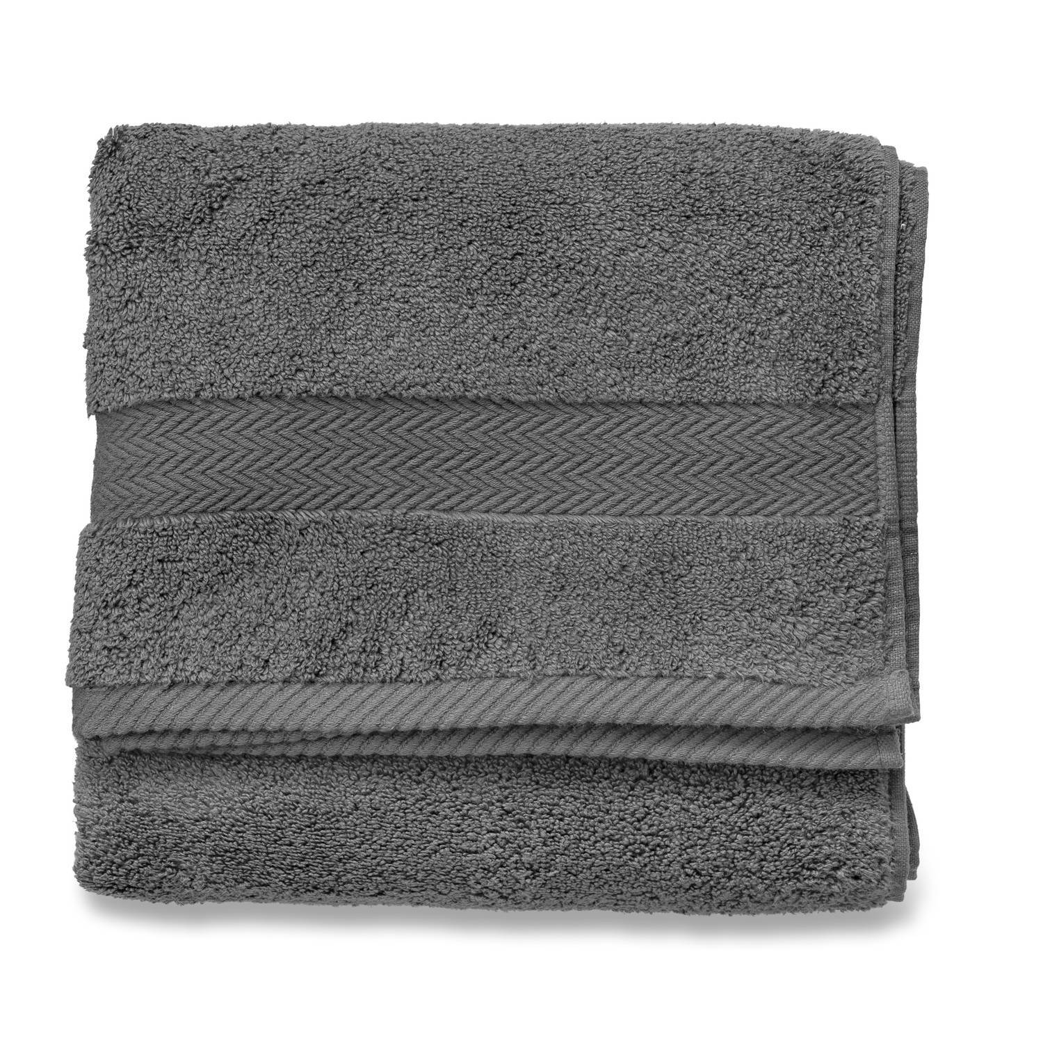 Blokker handdoek 600g - antraciet - 60x110 cm