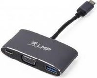 LMP USB-C multiport adapter VGA & USB Zwart