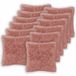 vidaXL - Kussensloop - 12 stuks - Heerlen - Roze - 45 x 45 cm - Katoensatijn