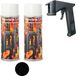 Peinture pour four 1200 °C Peinture spéciale pour four Peinture thermique noire Spray avec poignée spray