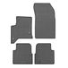 Rubber CIKCAR Rubberen mattenset compatibel met Jeep Avenger (Hybrid) 2023- & Fiat 600 (Hybrid) 2023- & Alfa Romeo Junior (Hybrid) 2024- (4-delig + bevestigingspunten)