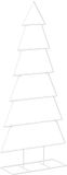 vidaXL Metalen kerstboom met standaard KUOPIO 180 cm Staal Wit