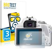 BROTECT Screenprotector 3 Stuks voor Canon EOS 100D Beschermglas transparant