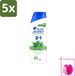 Head & Shoulders 5 x 2-in-1 Menthol Fresh Anti-Roos Shampoo - 300 ml