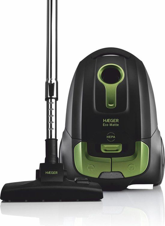 Haeger Eco Matte - Stofzuiger - Zwart/Groen