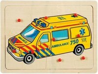 Playwood Houten puzzel ambulance 112 hout