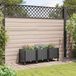 vidaXL Plantenbak met wielen Zwart 120 x 40 x 44 cm PP