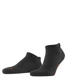FALKE Keep Warm kort eenkleurig wol sneakersokken enkelsokken unisex grijs - maat 35-36