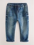 Next Jongens Superzachte Jeans met Stretch en Elastische Taille - Blauw