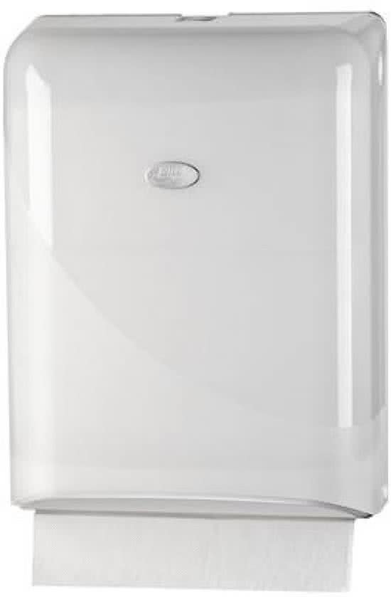 White Pearl Handdoekdispenser Interfold / Z-vouw Wit