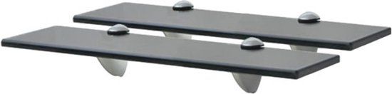 vidaXL Zwevende schappen 2 stuks 40x20 cm 8 mm glas