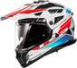 LS2 MX702 Pioneer II Namib Adventure Helm - Wit/Blauw/Rood - Maat XXL