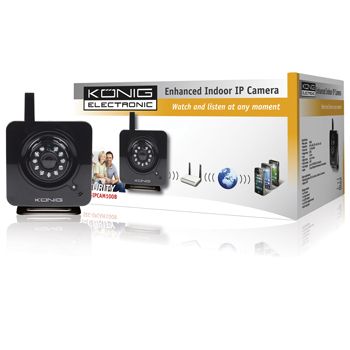 König SEC-IPCAM100 - IP-beveiligingscamera - Zwart