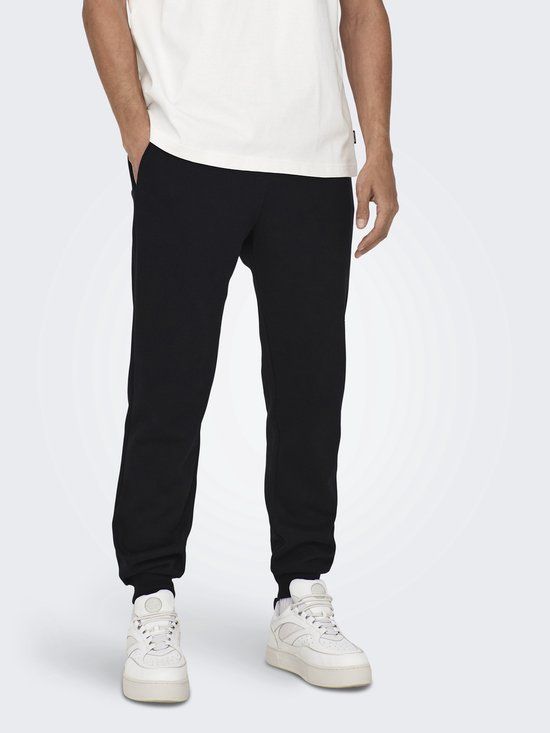 ONLY & SONS ONSCERES Regular Fit Sweatstof Broek Zwart
