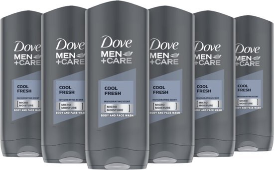 Dove Men+Care Cool Fresh - 6 x 400 ml - Douchegel - Voordeelverpakking