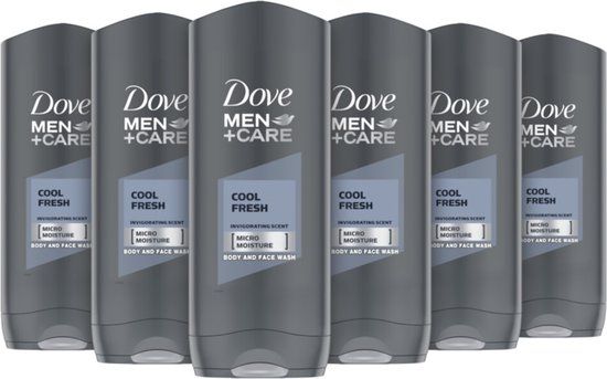 Dove Men+Care Cool Fresh Douchegel - 6 x 400 ml - Voordeelverpakking