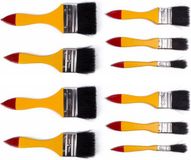 Benson Jeu de pinceaux - 2x - 5 pièces - semi-synthétique - plat - peinture/application de peinture
