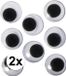 Rayher hobby materialen Rayher hobby Wiebel oogjes van dia 20 mm - 16x stuks - zelfklevende hobby materialen / artikelen - Knutselen