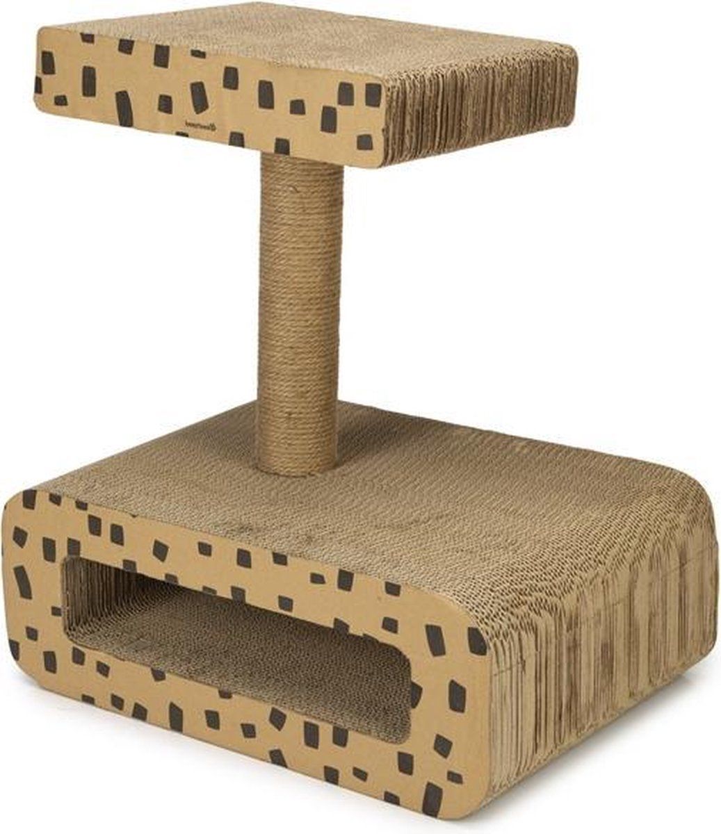 Beeztees Jaguar Krabspeelgoed Karton 50x35x56 cm
