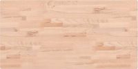 vidaXL Wastafelblad 100x50x2,5 cm massief beukenhout