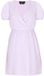 faina Jurk 'Fashion Look' A-lijn V-hals Korte mouw Geruit Violet Polyester