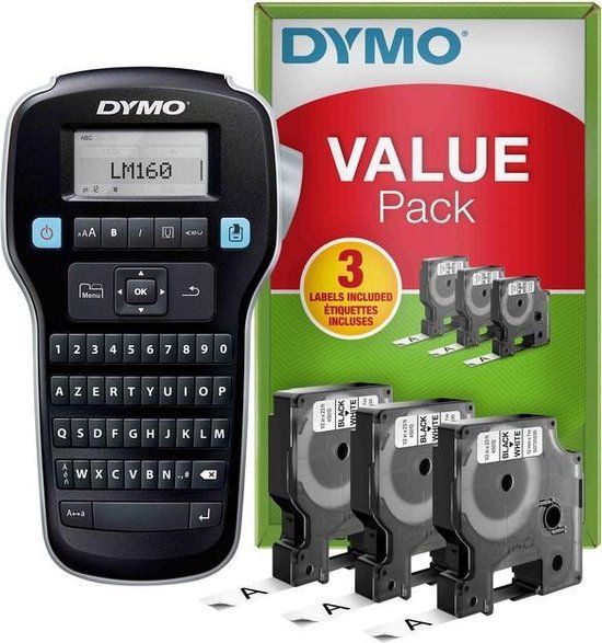 DYMO LabelManager 160 Labelprinter startpakket | AZERTY | Zwart