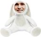 YourSurprise Peluche avec tête photo - 20cm - Peluche personnalisée avec propre tête - Peluche lapin en peluche