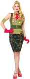 Leg Avenue Sexy Pin Up Generaal Kostuum Groen L