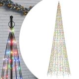 vidaXL LED-kerstboom 1534 LEDs Kleurrijk 500 cm