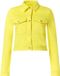 COMMA s.Oliver comma Indoor-Jacke Vrouwen Geel Katoen/Elastaan Regular Fit Lange Mouw Klassieke kraag Knopen Casual Blazer/Colbert