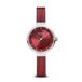 Bering 14627-303 Slim Solar Zilver Rood Dames Polshorloge