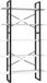 vidaXL Boekenkast met 5 schappen 100x30x175 cm grenenhout wit