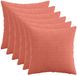 vidaXL Kussensloop 6 stuks Rood-Oranje 40 x 40 cm Katoensatijn
