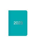 Letts of London Dazzle 23-080887 Agenda 2023, A6 dag per pagina met afspraken, turkoois